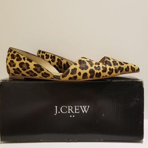 Brand New - J Crew Zoe Calf Hair D'Orsay Flats - Size 6
